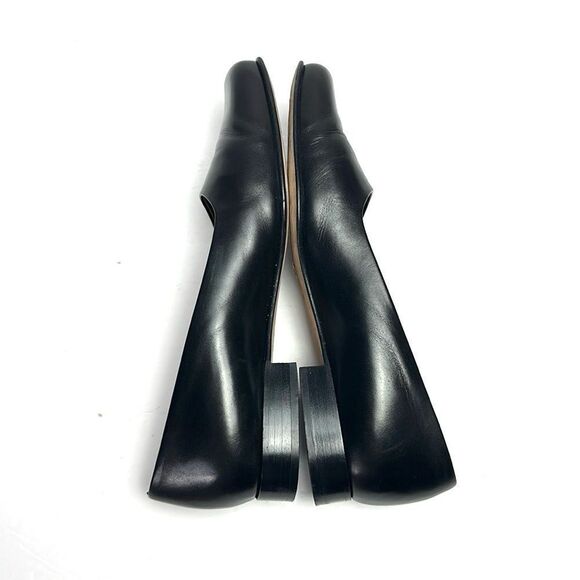 BALLY Wandei  Leather Shoes Black Low Heel Square Toe made in Switzerland US 7,5 - Picture 8 of 15
